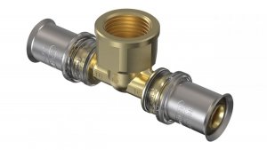Wavin Pex trójnik 20x3/4 GW Tigris M5 zaprasowywany