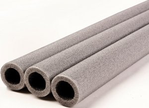 Otulina na rurę 25 28/9 szara w laskach 2m