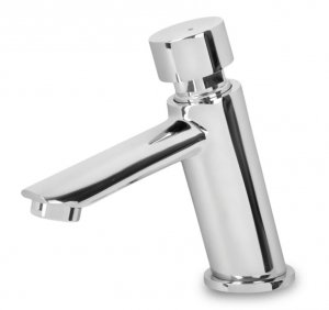 Bateria umywalkowa czasowa stojąca chrom Diamond Modern