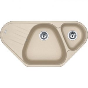 Zlewozmywak Franke Antea AZG661 Fraganite Zlew beżowy 1,5 komorowy 96x50 cm