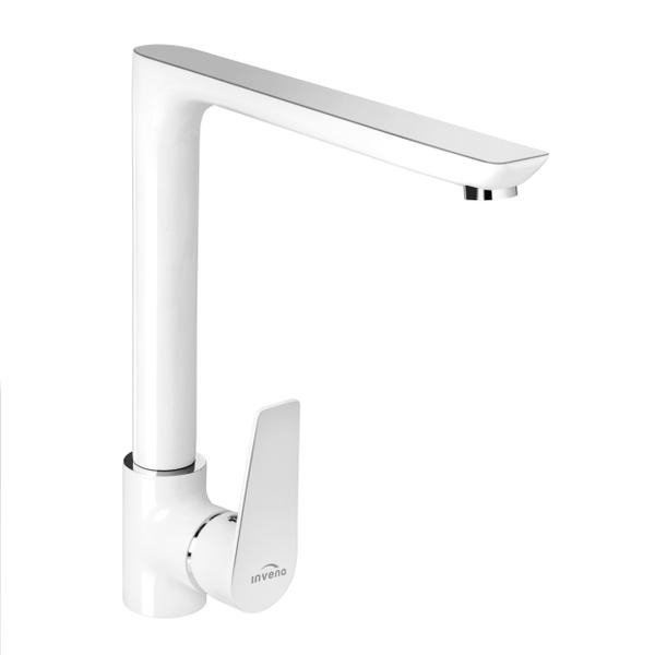 Invena Dokos Bateria kuchenna biała/chrom