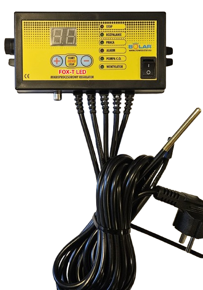 Sterownik kotła + dmuchawa do pieca Uniwersalny zestaw nadmuchowy 