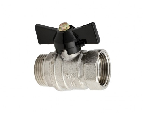 Zawór kulowy z motylkiem 3/4 Gw/Gz DN 20 PN 25