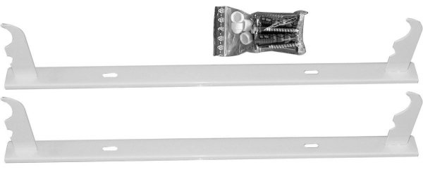 Uchwyt grzejnika aluminiowego Wieszak listwowy H800 Komplet