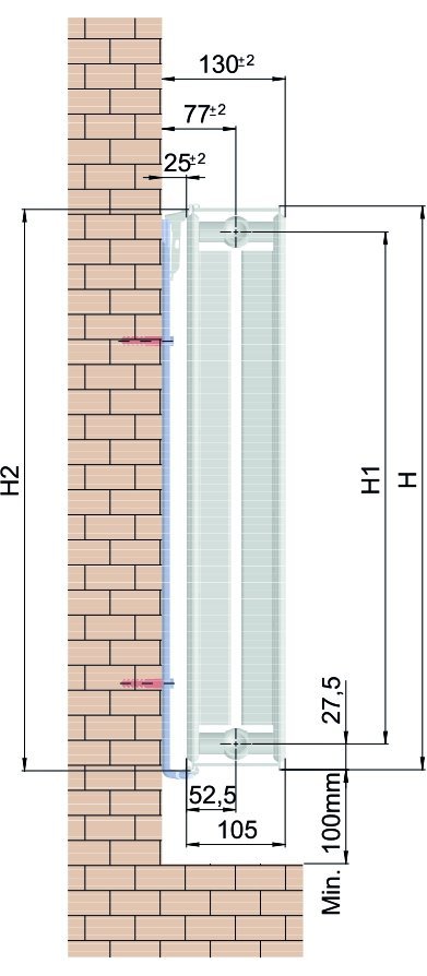Diamond PV22 600x400 grzejnik z płaską płytą