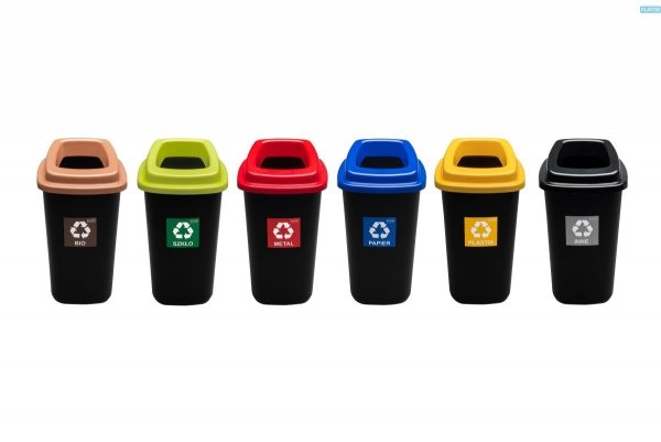 Kosz do segregacji odpadów 90 l Sort Bin metal