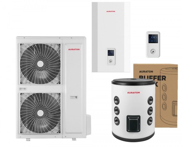 Auraton Tivano 16 kW pompa ciepła SPLIT Toshiba + zbiornik buforowy INOX