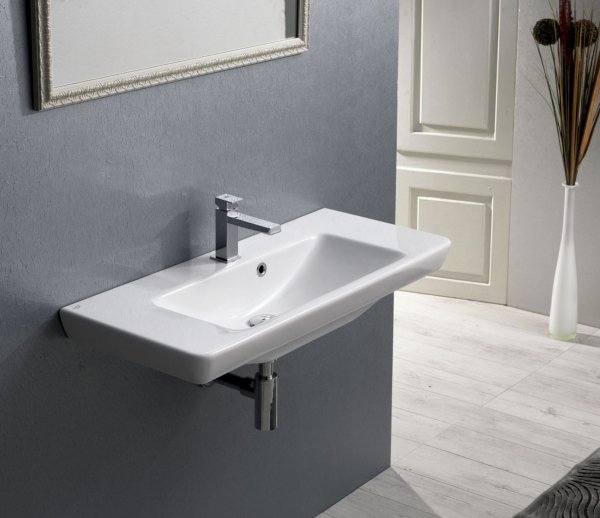 Umywalka Cerastyle Porto 65 Ceramiczna prostokątna biała 65x38 cm