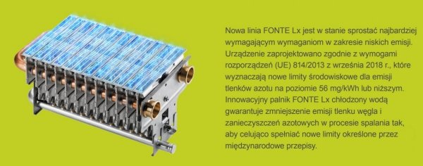 Beretta Fonte Lx 11 MTN 19 kW LPG podgrzewacz przepływowy na propan-butan