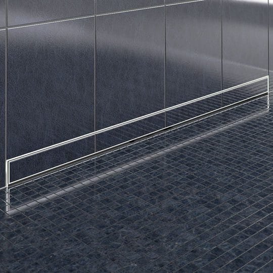 Odpływ liniowy ścienny 90 cm odwodnienie liniowe Flow 900 stal nierdzewna