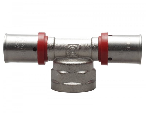 Trójnik zaciskany Pex 16x1/2x16 GW zaprasowywany