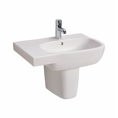 Umywalka Koło Style L21766000 Asymetryczna lewa 65x46 cm z otworem Ceramiczna