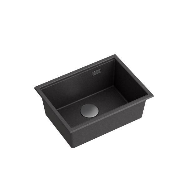 Quadron Clark 76x43 cm zlewozmywak kuchenny jednokomorowy granitowy onyx