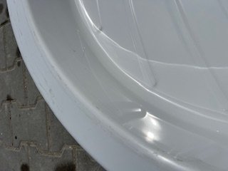 Brodzik Cersanit półokrągły 90 cm X 16 cm PROMOCJA