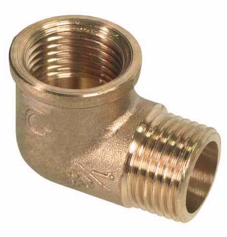 Kolano Mosiężne 3/4&quot; WZ nyplowe nr7 wzmocnione