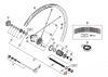 Stożek piasty tylnej Shimano WH-T565-A-R prawy