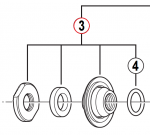 Stożek piasty przedniej Shimano HB-M590 / HB-T610