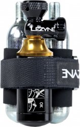 Zestaw naprawczy Lezyne Tubeless CO2 Blaster — czarny/złoty, z 2 nabojami CO₂ 20