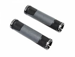 Chwyty rowerowe Voxom Grips GR12 — czarno-szare, 129 mm
