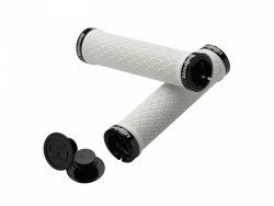Chwyty SRAM DH Silicone Locking Grips — białe, lock-on