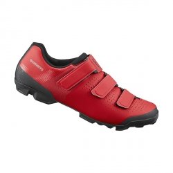 Buty SPD MTB Shimano SH-XC100 czerwone, rozmiar 45
