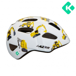 Kask dziecięcy Lazer Pnut KinetiCore — Diggers, rozmiar Uni (46–52 cm)