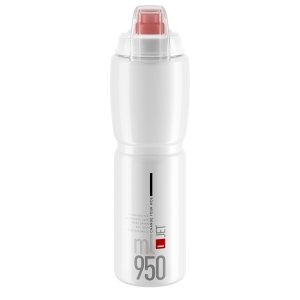 Bidon ELITE Jet Plus Clear Red logo 950ml 