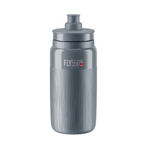 Bidon Elite FLY TEX Grey, Grey Logo 550 ml 