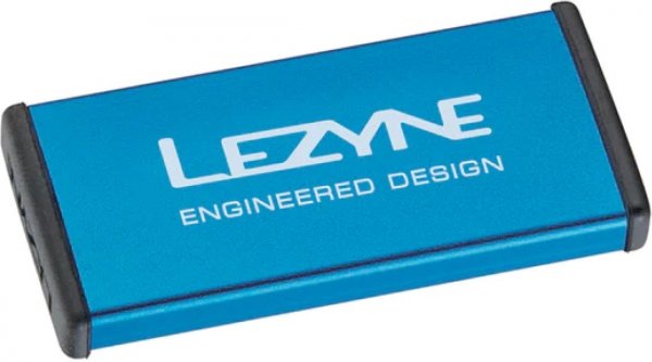 Zestaw naprawczy Lezyne Metal Kit — niebieski, aluminiowe etui