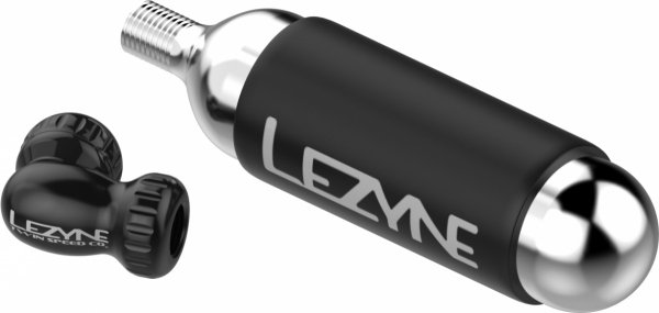 Pompka CO2 Lezyne Twin Speed Drive CNC — czarna, z nabojem 25 g