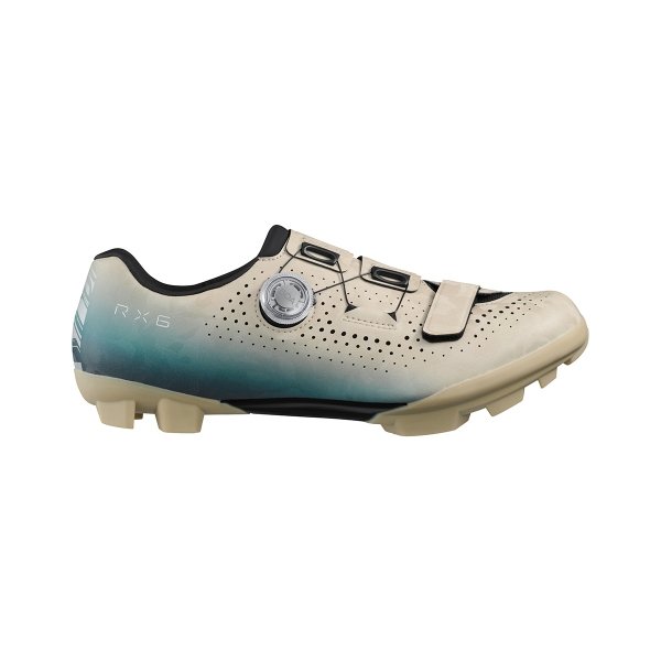 Buty gravel Shimano SH-RX600 — beżowo-niebieskie, 44 (27,8 cm)