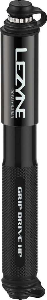 Pompka ręczna Lezyne Grip Drive HP Small — czarna, 120 PSI 