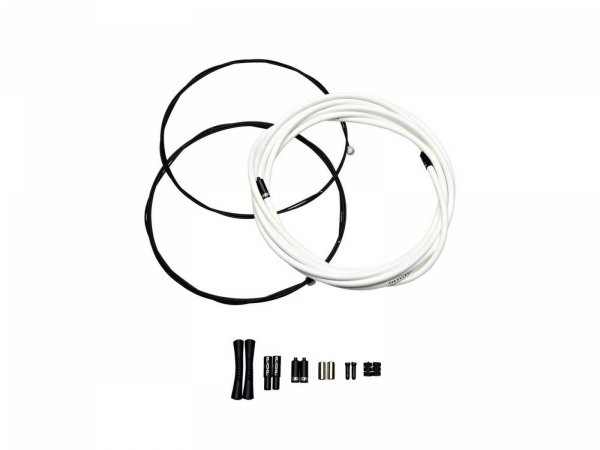 Zestaw linek i pancerzy hamulca SRAM SlickWire Pro Road — biały