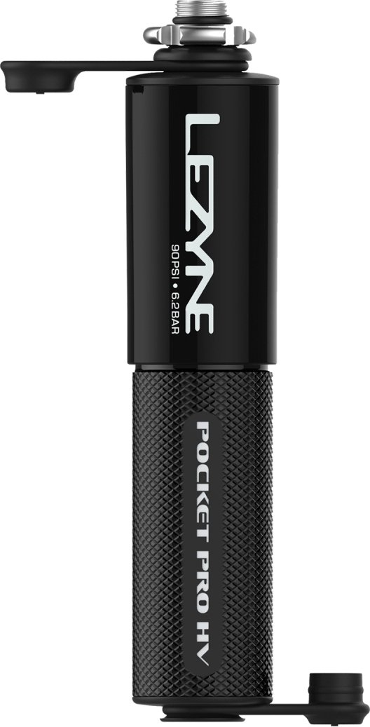 Pompka ręczna Lezyne CNC Pocket Drive Pro HV — neo metallic / black gloss