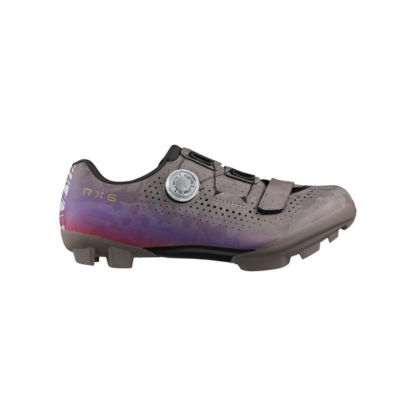 Buty gravel Shimano SH-RX600W — szaro-fioletowe, 37 (23,2 cm)