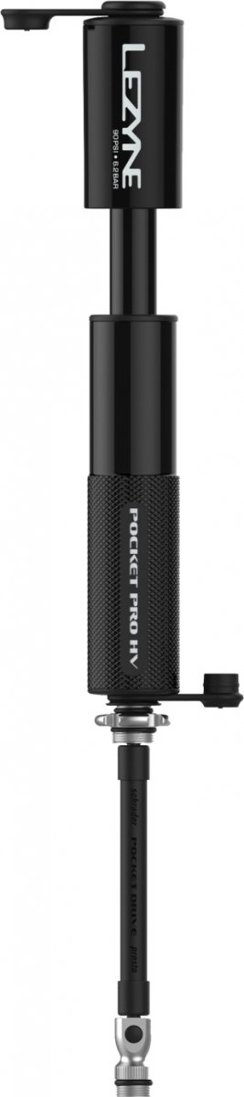Pompka ręczna Lezyne CNC Pocket Drive Pro HV — matte black/black gloss