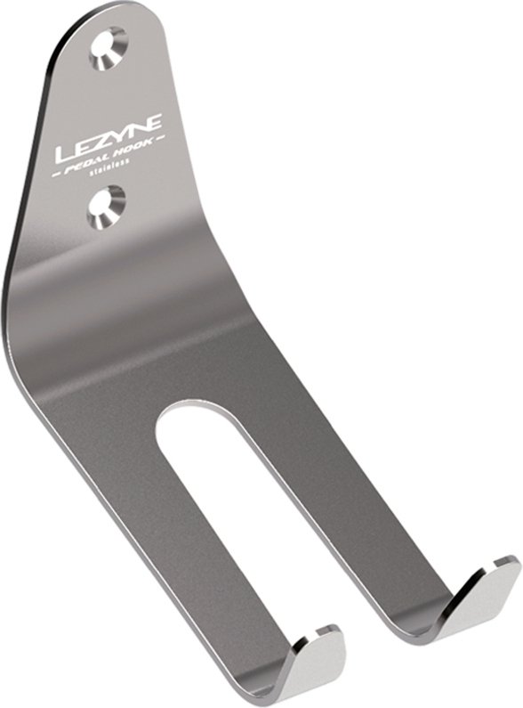 Wieszak ścienny na rower Lezyne Stainless Pedal Hook — srebrny