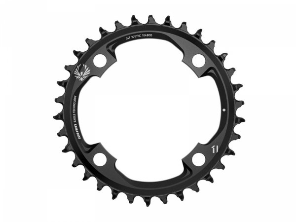 Zębatka SRAM X-SYNC 2 Eagle 34T — 104 BCD, czarna