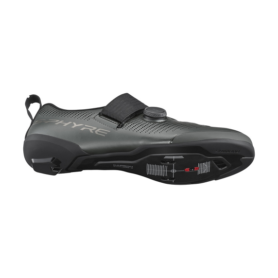 Buty triathlonowe Shimano S-PHYRE SH-TR903 — Matte Gunmetal, rozmiar 43 (SPD-SL)