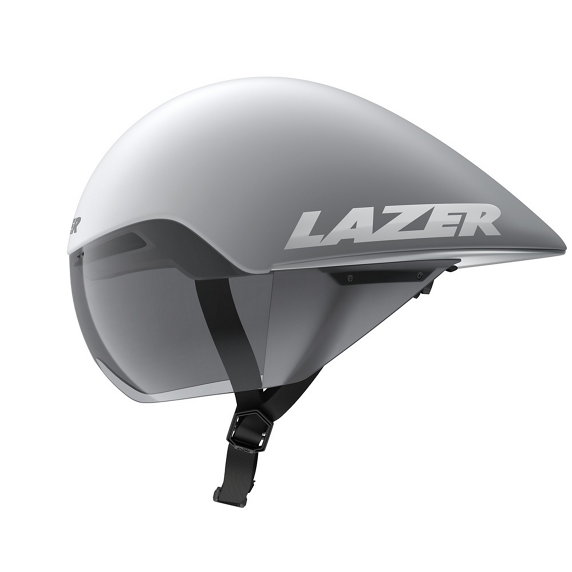Kask czasowy / triathlonowy Lazer Volante KinetiCore CE-CPSC — Matte White Silver, rozmiar M (55–59 cm)