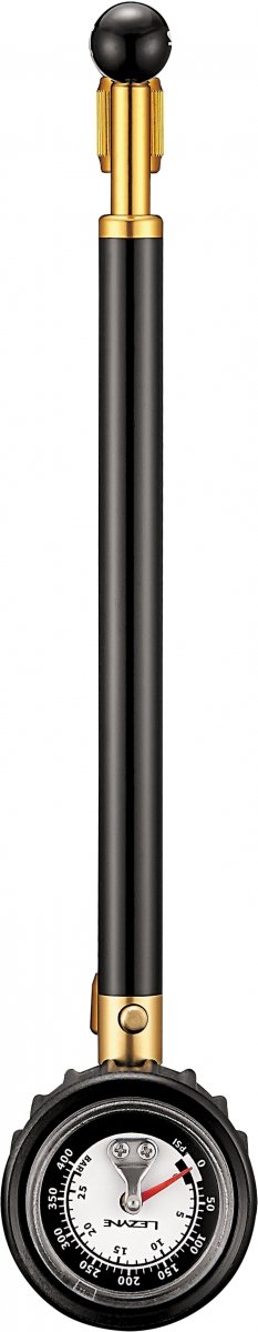 Pompka do amortyzatorów Lezyne Shock Drive — black/gold, 400 PSI / 27,6 bar