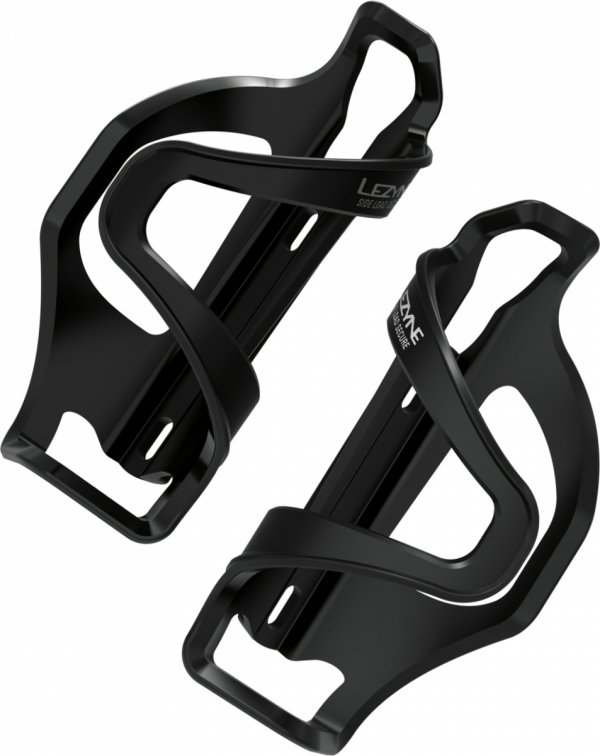 Koszyki na bidon Lezyne Flow Cage SL Pair — czarne, side-load
