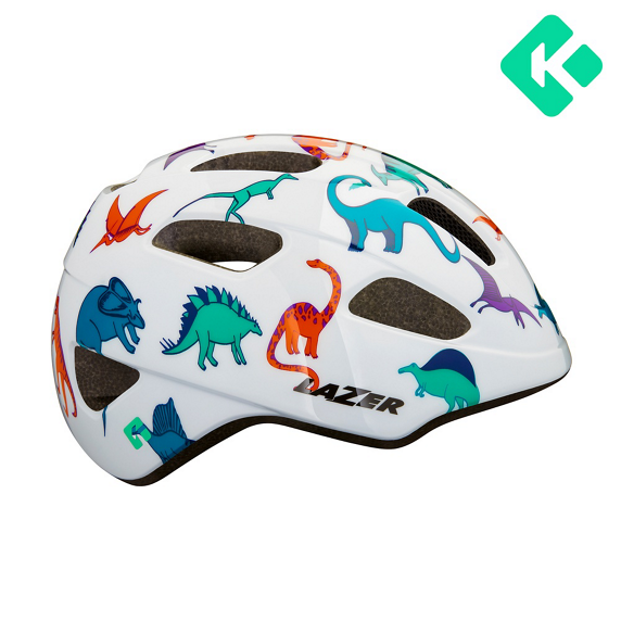 Kask dziecięcy Lazer Pnut KinetiCore — Dinosaurs, rozmiar Uni (46–52 cm)
