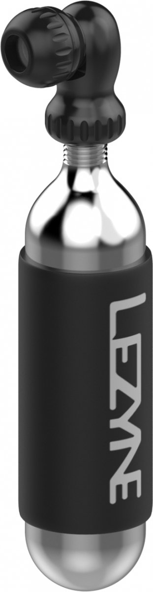 Pompka CO2 Lezyne Twin Speed Drive CNC — czarna, z nabojem 25 g