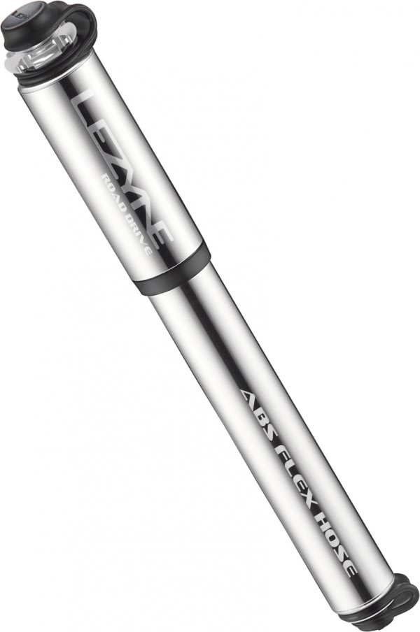Pompka ręczna Lezyne Road Drive Medium — srebrna (gloss), 160 PSI (21,6 cm)