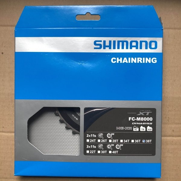 Zębatka Shimano Deore XT FC-M8000-2 38T-BD
