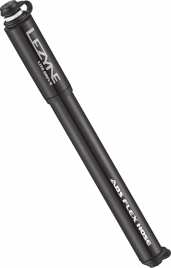 Pompka ręczna Lezyne CNC Lite Drive Medium — czarna (gloss), 160 PSI (21,6 cm)