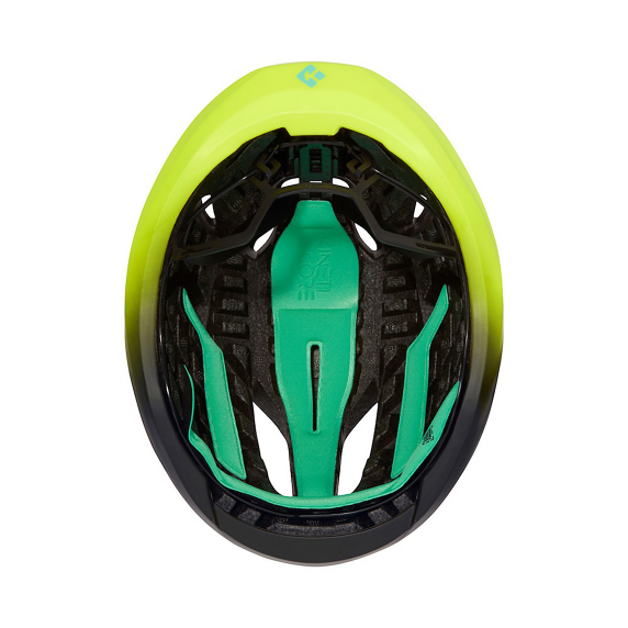 Kask Lazer Vento KinetiCore — Black Flash Yellow, rozmiar S (52–56 cm)