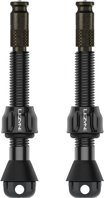 Wentyle tubeless Lezyne CLIK TLR PRO 44 mm — czarne, aluminiowe