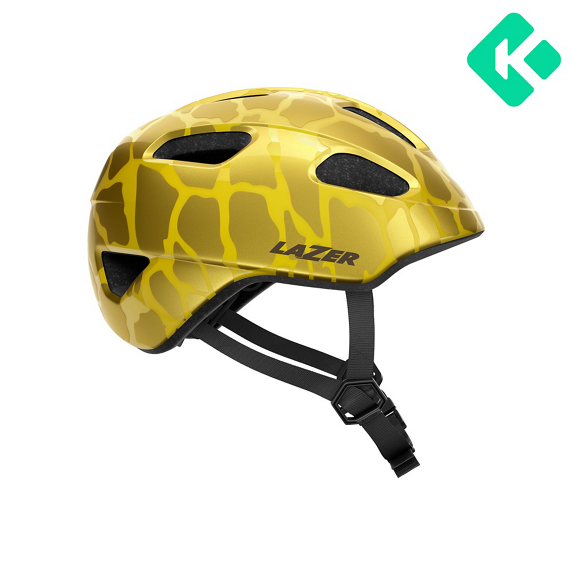 Kask dziecięcy Lazer Pnut KinetiCore CE-CPSC — Golden Giraffe, rozmiar Uni (46–52 cm)